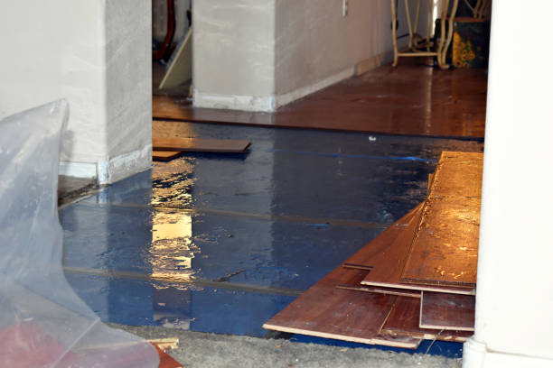 Professional Emergency Water Damage Restoration technician working in Wilmington, MA